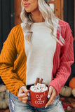Color Block Textured Drop Shoulder Sweater - Trendsi - Flyclothing LLC