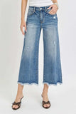 Risen High Rise Cropped Flare Jeans - Trendsi - Flyclothing LLC
