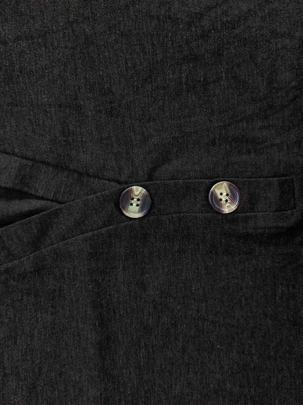 Full Size Notched Long Sleeve T-Shirt - Trendsi - Flyclothing LLC