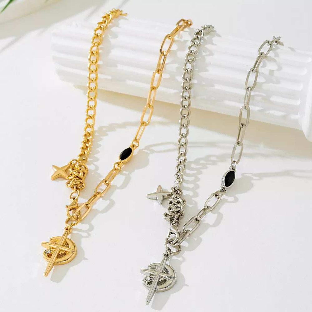 18K Gold-Plated Cross Pendant Necklace - Trendsi - Flyclothing LLC