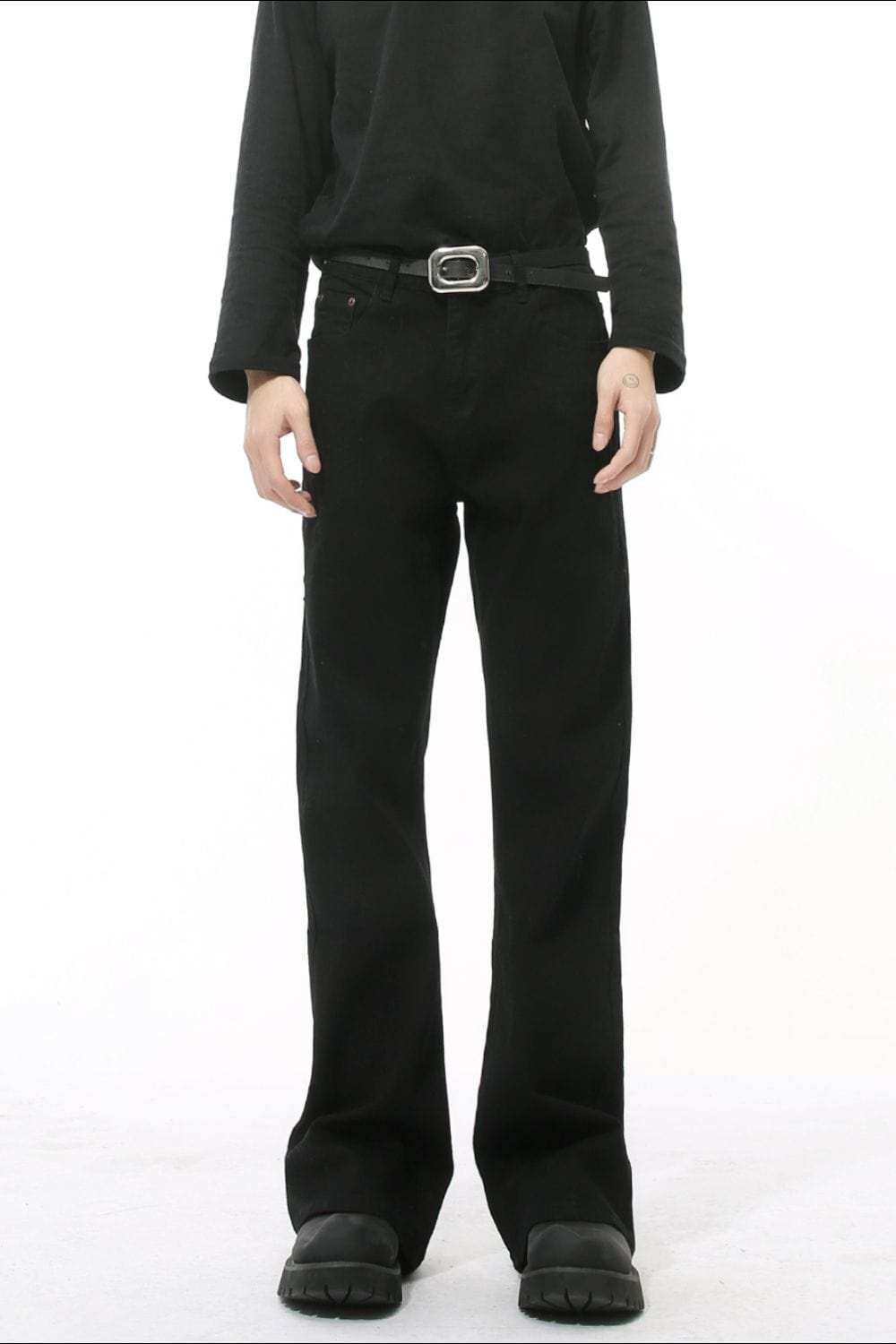 High Waist Jeans with Pockets - Trendsi - Flyclothing LLC