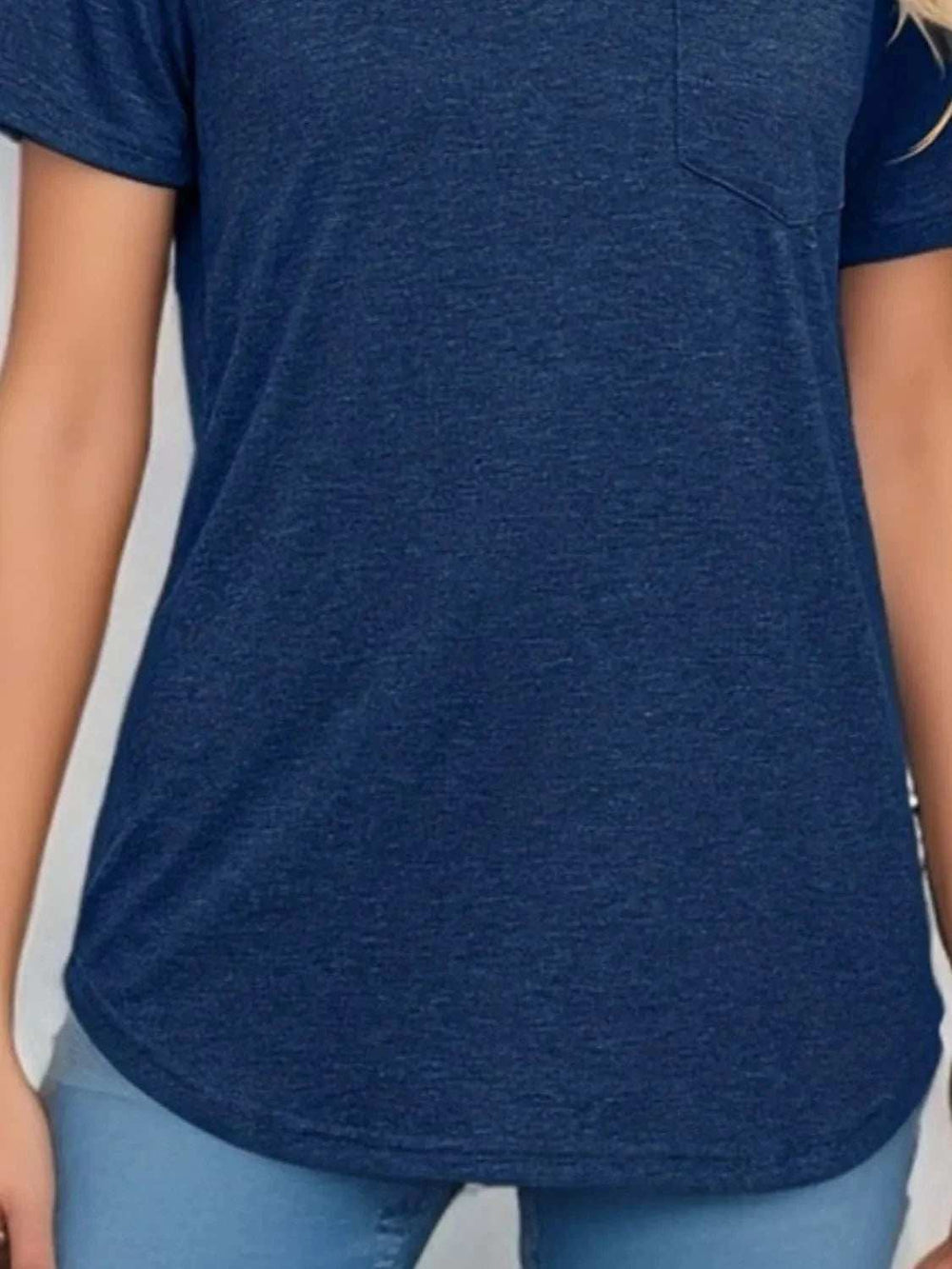 Johnny Collar Short Sleeve Top - Trendsi - Flyclothing LLC