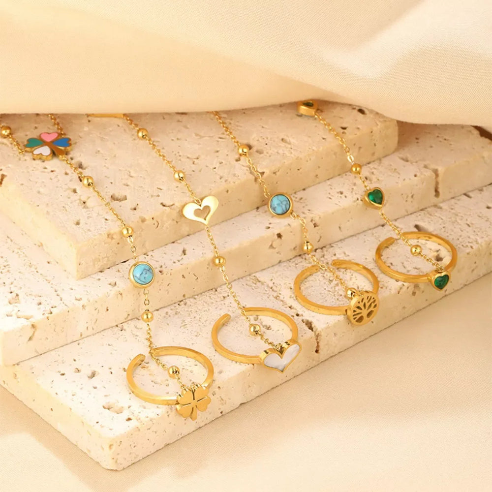 18K Gold-Plated Chain Bracelet - Trendsi - Flyclothing LLC