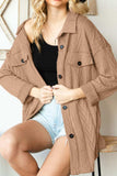 Button Up Drop Shoulder Jacket - Trendsi - Flyclothing LLC