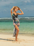 Printed Spaghetti Strap Cover Up - Trendsi - Flyclothing LLC