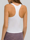 Round Neck Racerback Active Tank - Trendsi - Flyclothing LLC