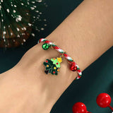 Christmas Charm Braided Rope Bracelet - Trendsi - Flyclothing LLC