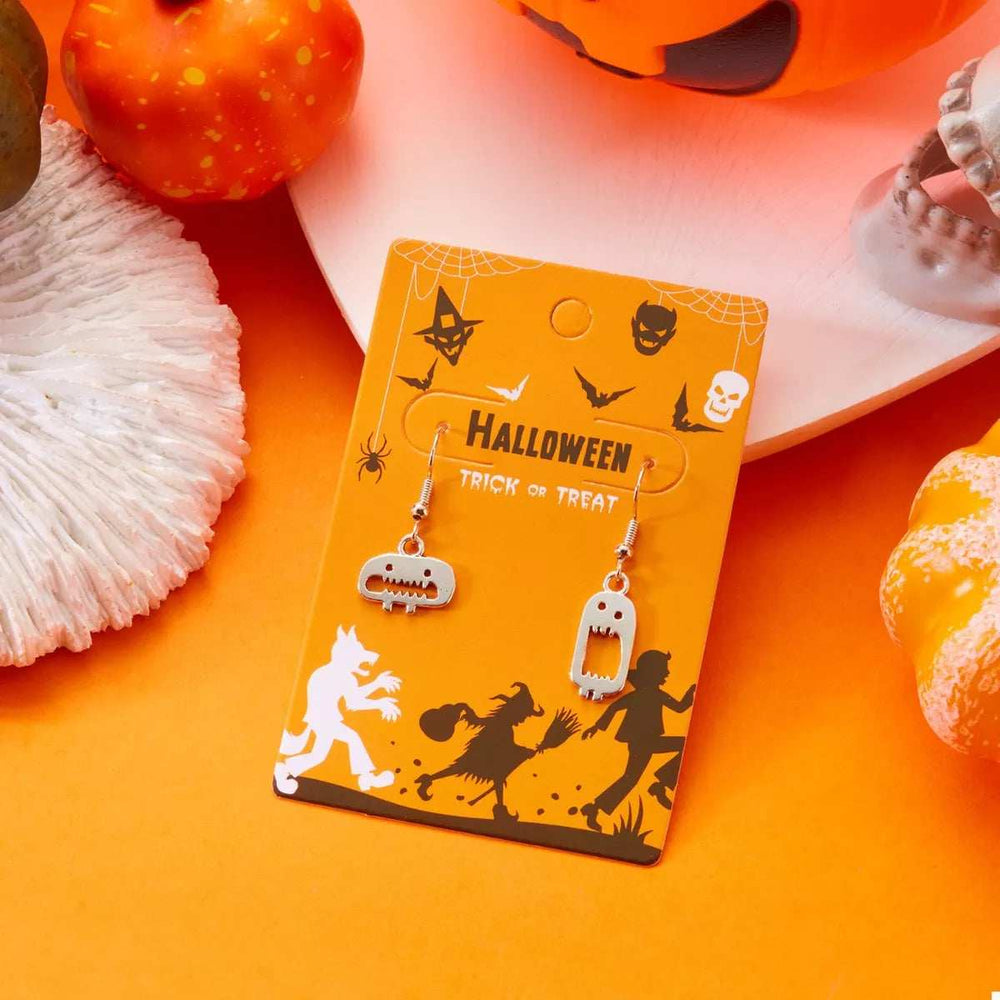 Halloween Asymmetrical Drop Earrings - Trendsi - Flyclothing LLC