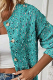 Confetti Button Up Long Sleeve Cardigan - Trendsi - Flyclothing LLC