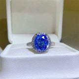 5 Carat Moissanite 925 Sterling Silver Ring - Trendsi - Flyclothing LLC