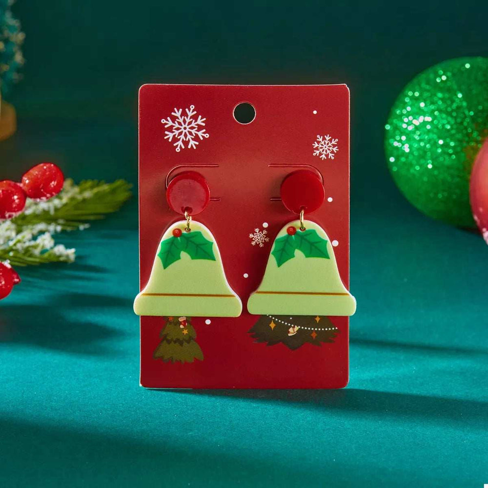 Christmas Acrylic Dangle Earrings - Trendsi - Flyclothing LLC