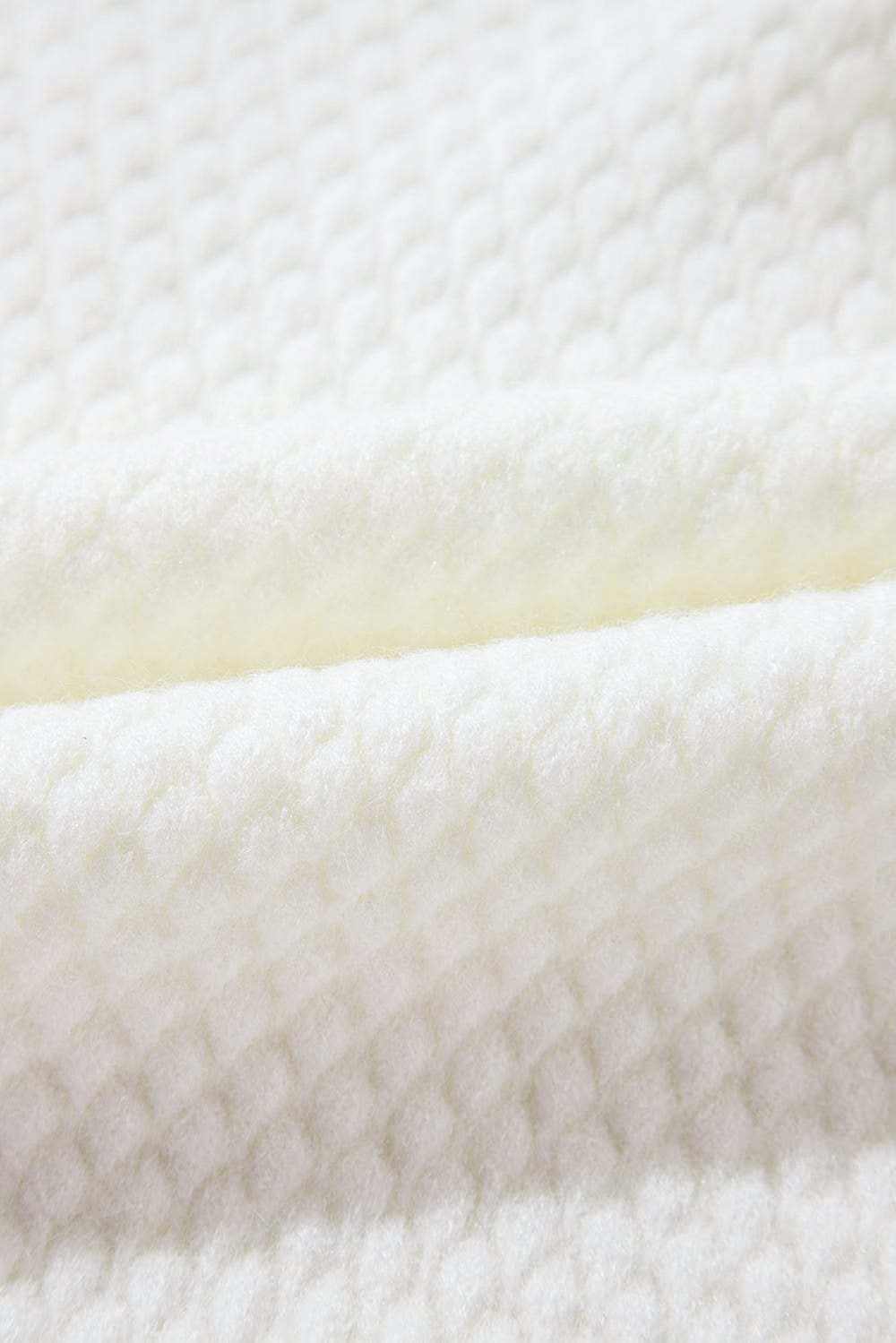 Crochet Flower Round Neck Long Sleeve Sweater - Trendsi - Flyclothing LLC