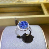 5 Carat Moissanite 925 Sterling Silver Ring - Trendsi - Flyclothing LLC