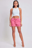 YMI Jeanswear Full Size Drawstring Raw Hem Shorts - Trendsi - Flyclothing LLC