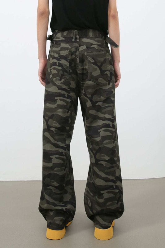 Men's Camouflage Jeans with Pockets - Trendsi - Flyclothing LLC