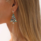 Christmas Tree Dangle Earrings - Trendsi - Flyclothing LLC