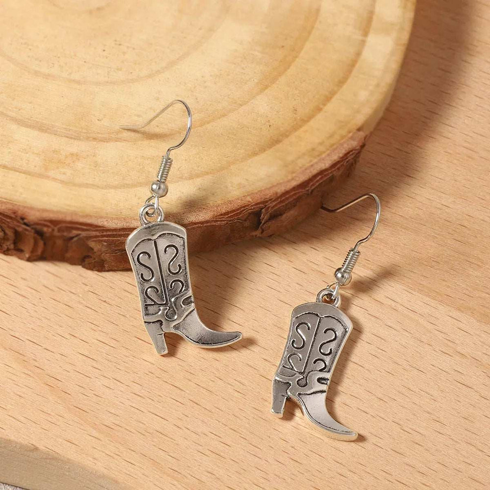 Western Cowboy Boot Dangle Earrings - Trendsi - Flyclothing LLC