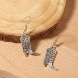 Western Cowboy Boot Dangle Earrings - Trendsi - Flyclothing LLC
