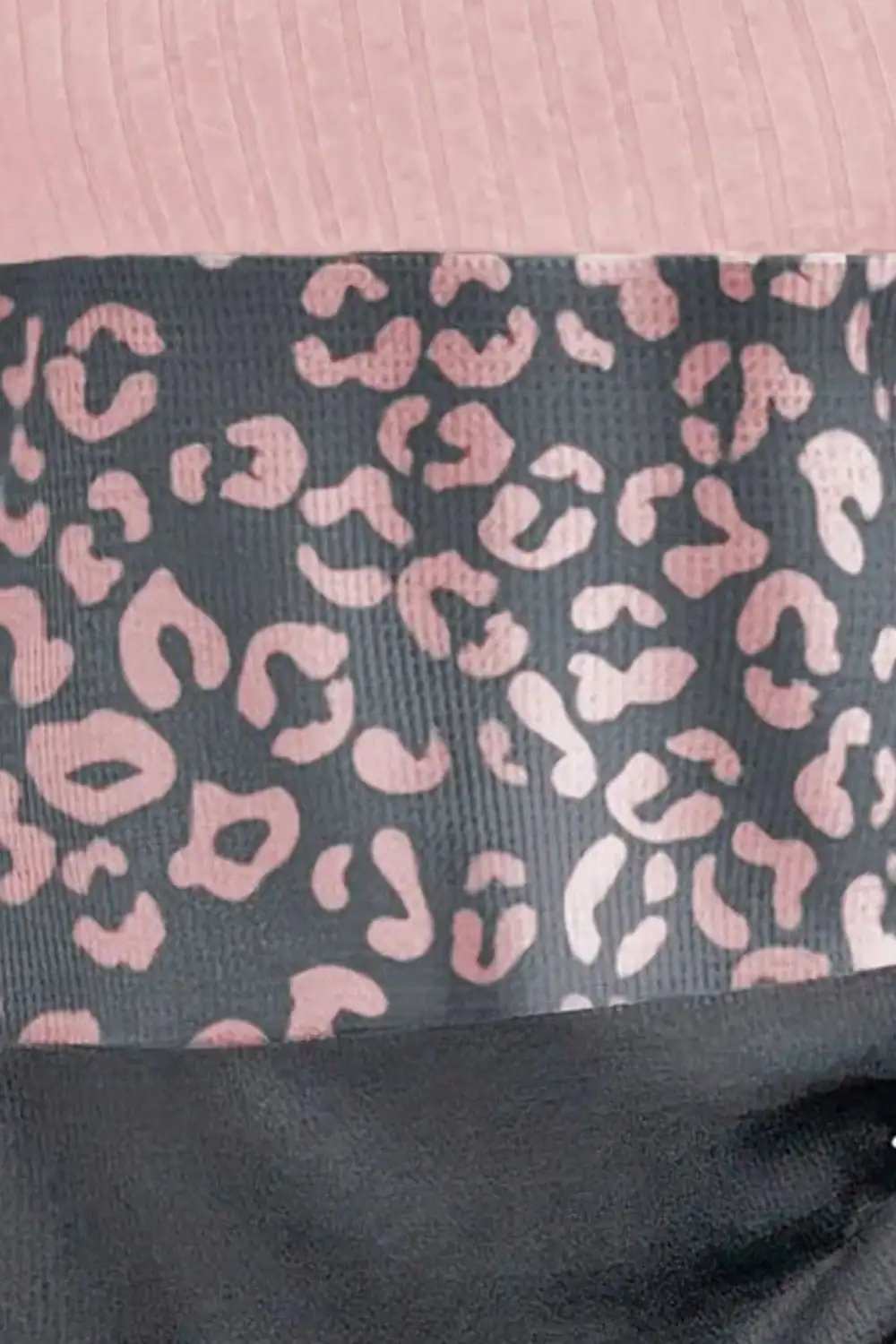 Leopard Round Neck Long Sleeve Top - Trendsi - Flyclothing LLC