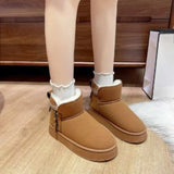 Round Toe Platform Boots - Trendsi - Flyclothing LLC