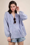 VERY J Plus Size Washed Cotton Gauze Oversized Top - Trendsi - Flyclothing LLC