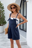 Knotted Strap Romper with Pockets - Trendsi - Flyclothing LLC