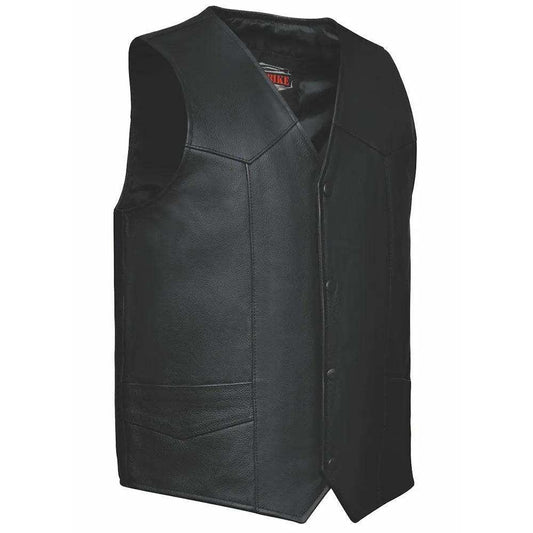 Cattleman - Mens Premium Leather Vest - Unik Just for Bikers - Flyclothing LLC