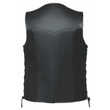 Bronco - Mens Premium Leather Vest - Unik Just for Bikers - Flyclothing LLC