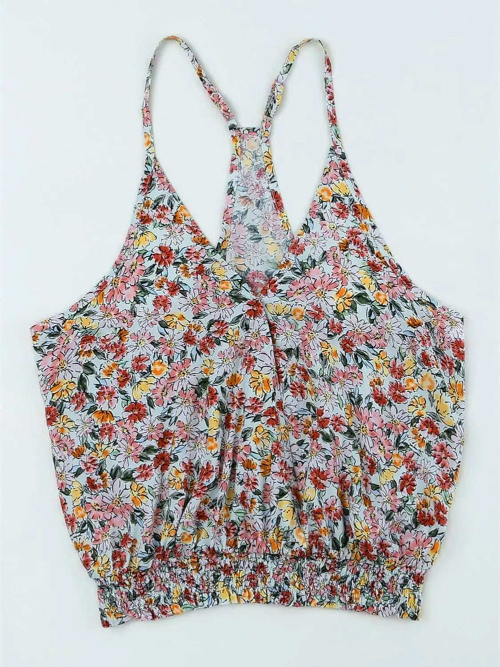 Floral Surplice Cami - Trendsi - Flyclothing LLC