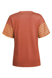 Striped Round Neck Short Sleeve T-Shirt - Trendsi - Flyclothing LLC