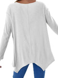 Full Size V-Neck Long Sleeve T-Shirt - Trendsi - Flyclothing LLC