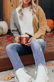 Color Block Textured Drop Shoulder Sweater - Trendsi - Flyclothing LLC