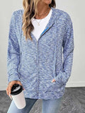 Textured Knit Zip-Up Jacket - Trendsi - Flyclothing LLC