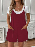 Full Size Scoop Neck Spaghetti Strap Overalls Plus Size - Trendsi - Flyclothing LLC