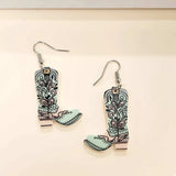 Western Boot Dangle Earrings - Trendsi - Flyclothing LLC