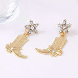 Western Style Boot Dangle Earrings - Trendsi - Flyclothing LLC