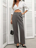 High Waist Wide Leg Pants - Trendsi - Flyclothing LLC