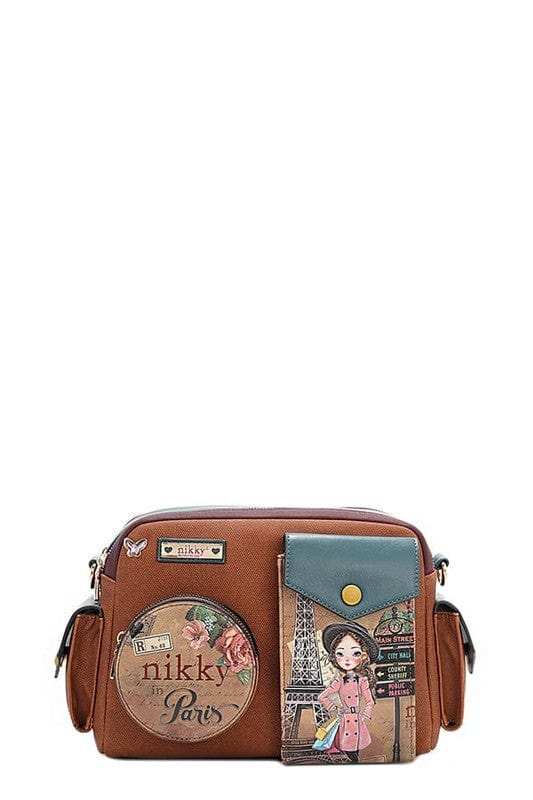 Nicole Lee USA Multi Pocket Messenger Bag - Trendsi - Flyclothing LLC