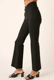 Mittoshop Surplice V Waist Flare Pants - Trendsi - Flyclothing LLC