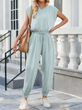 Backless Drawstring Waist Jumpsuit - Trendsi - Flyclothing LLC