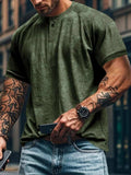 Men's Full Size Round Neck Short Sleeve T-Shirt Plus Size - Trendsi - Flyclothing LLC