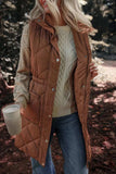 Pocketed Zipper and Button Vest Coat - Trendsi - Flyclothing LLC