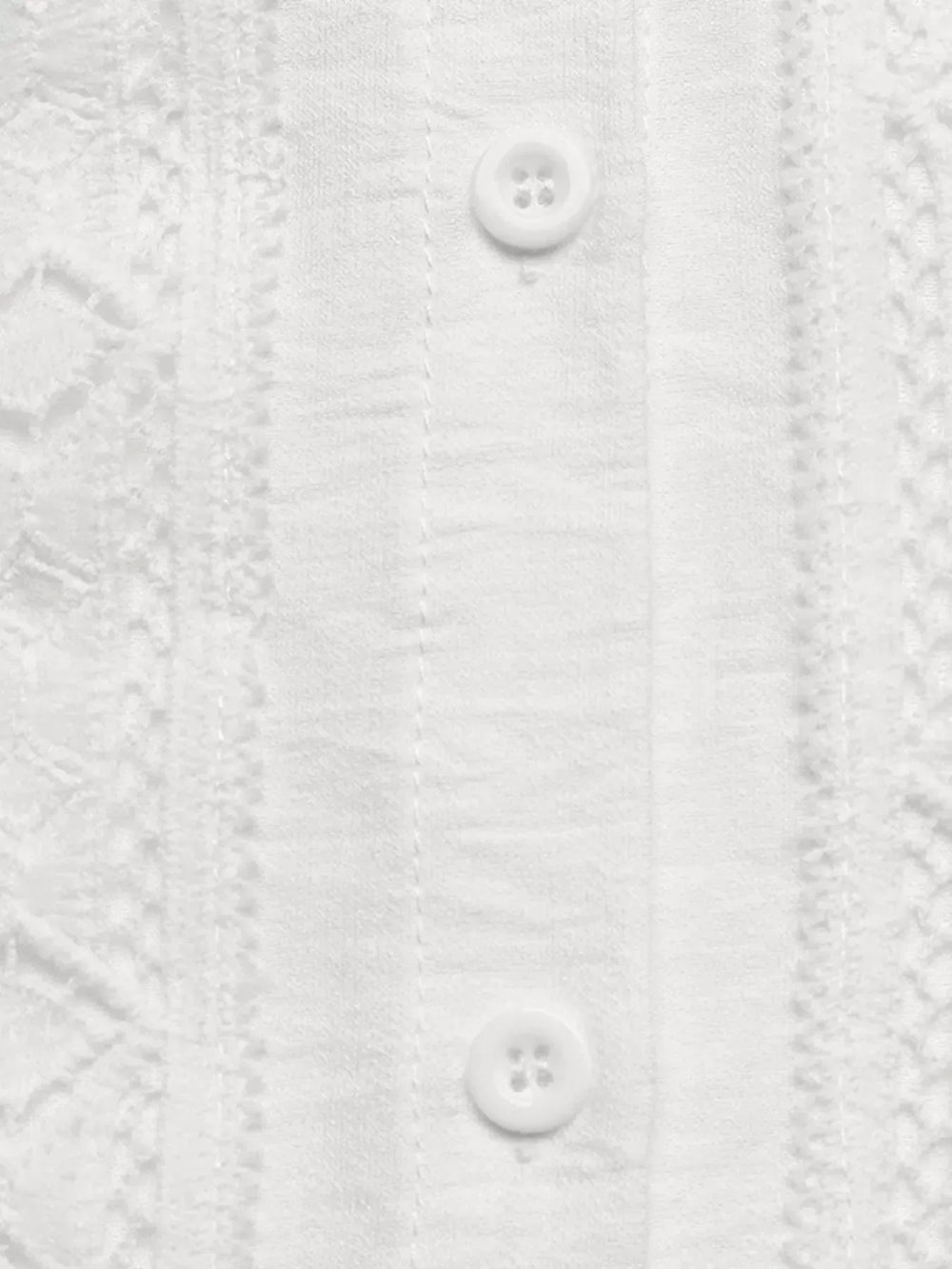 Lace Trim Long Sleeve Shirt - Trendsi - Flyclothing LLC