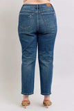 Judy Blue Full Size High Waisted Rigid Magic Non-destroy Straight Leg Jeans Plus Size - Trendsi - Flyclothing LLC