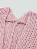 Chunky Knit Open Front Cardigan - Trendsi - Flyclothing LLC