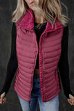 Pocketed Zip Up Vest Coat - Trendsi - Flyclothing LLC