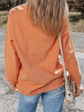 Halloween Ghost Sequin Patched Twisted Ribbed Texture Sweatshirt - Trendsi - Flyclothing LLC