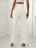 Slit Flare Pants with Pockets - Trendsi - Flyclothing LLC