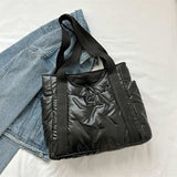 Polyester Tote Bag with Zipper - Trendsi - Flyclothing LLC