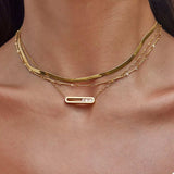 18K Gold-Plated Pendant Necklace - Trendsi - Flyclothing LLC